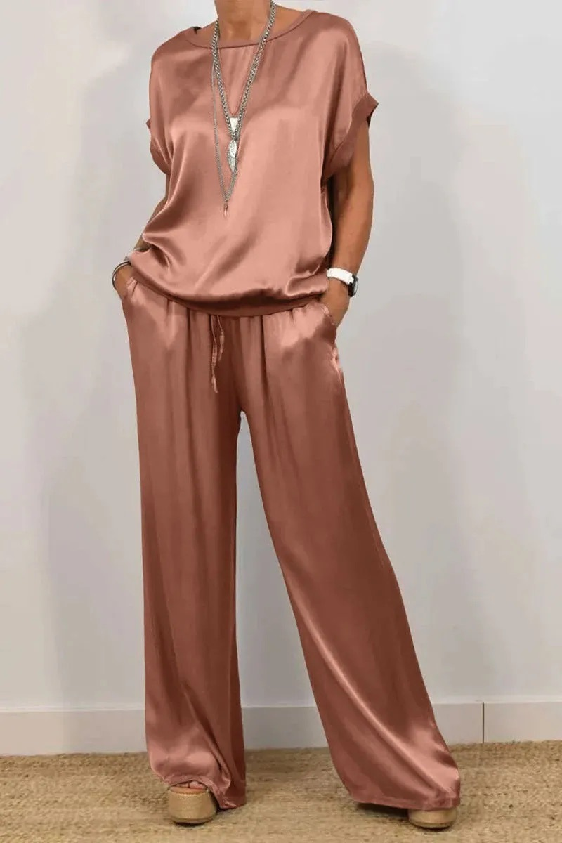 ✨ Viral Women's Casual Loose Solid Color Matching Set