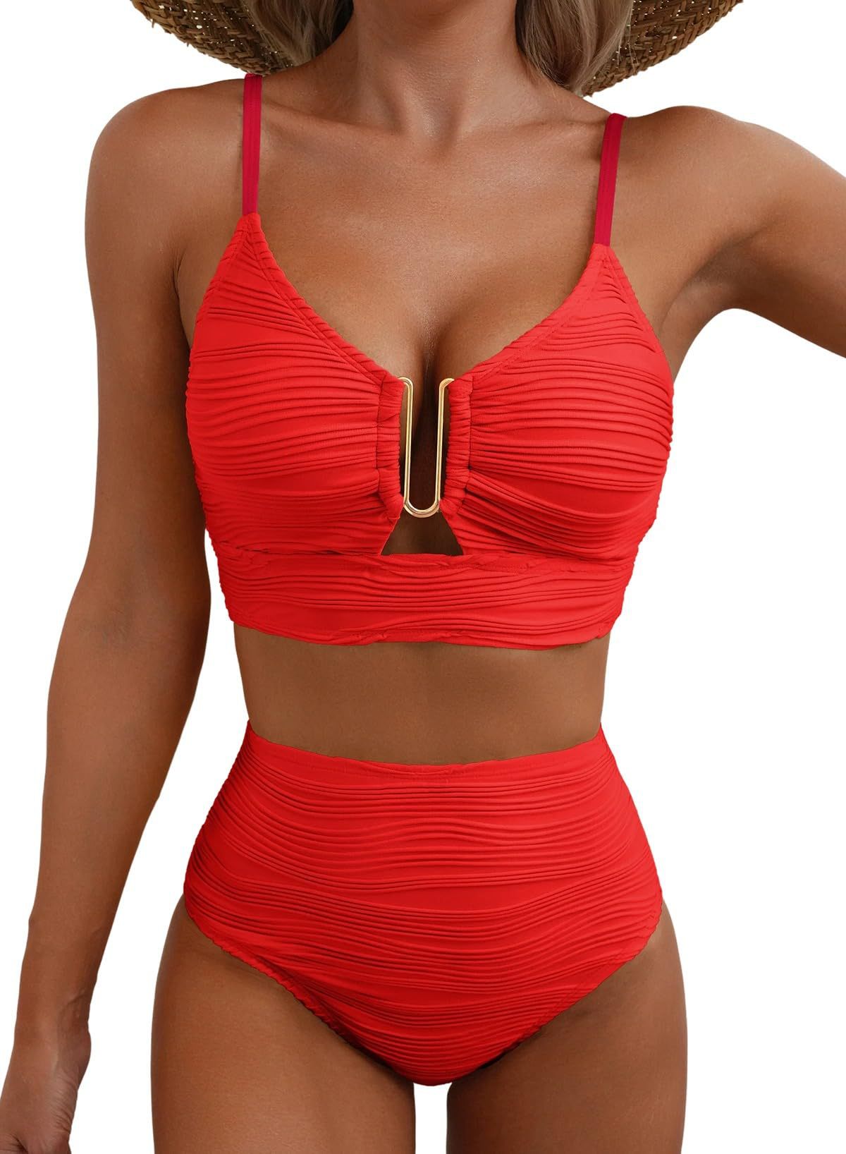 Women's Push Up High Waist Bikini
