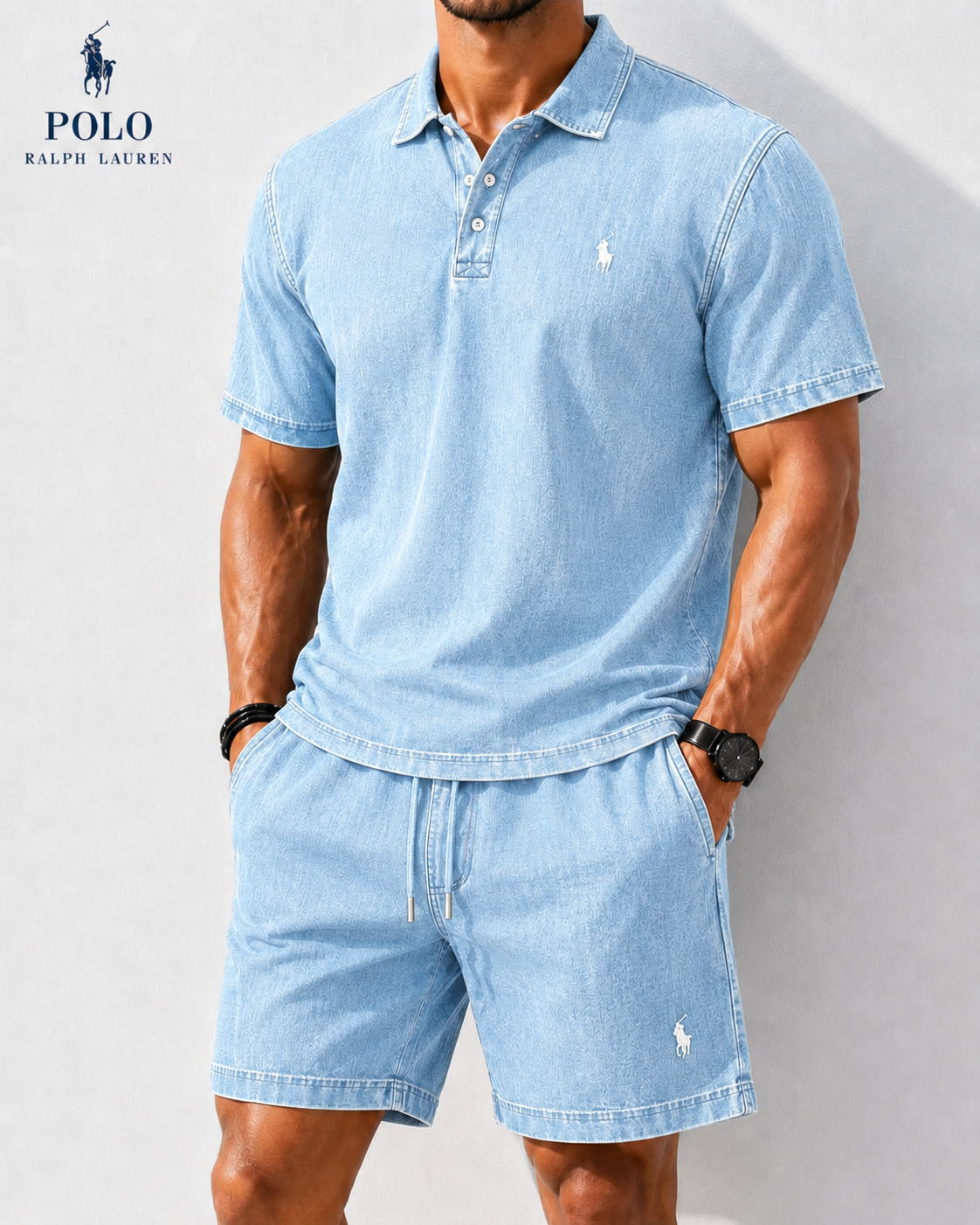 Men’s  Denim Two-Piece Outfit