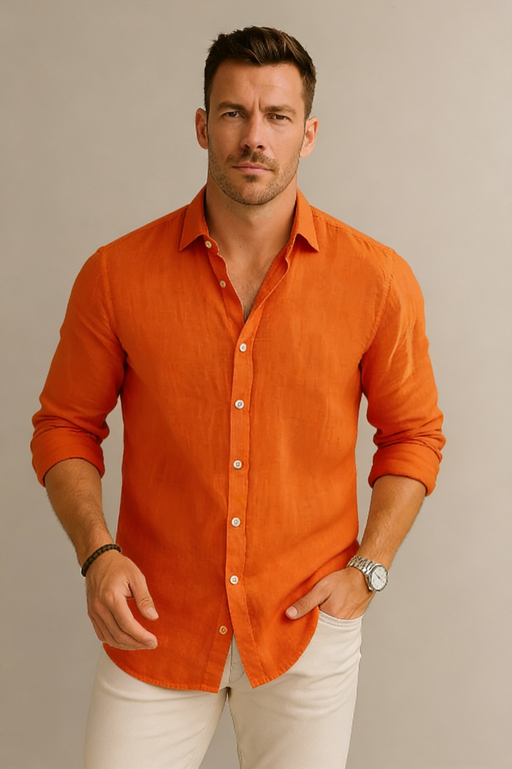 Coastal Classic Linen Button Shirt🌊