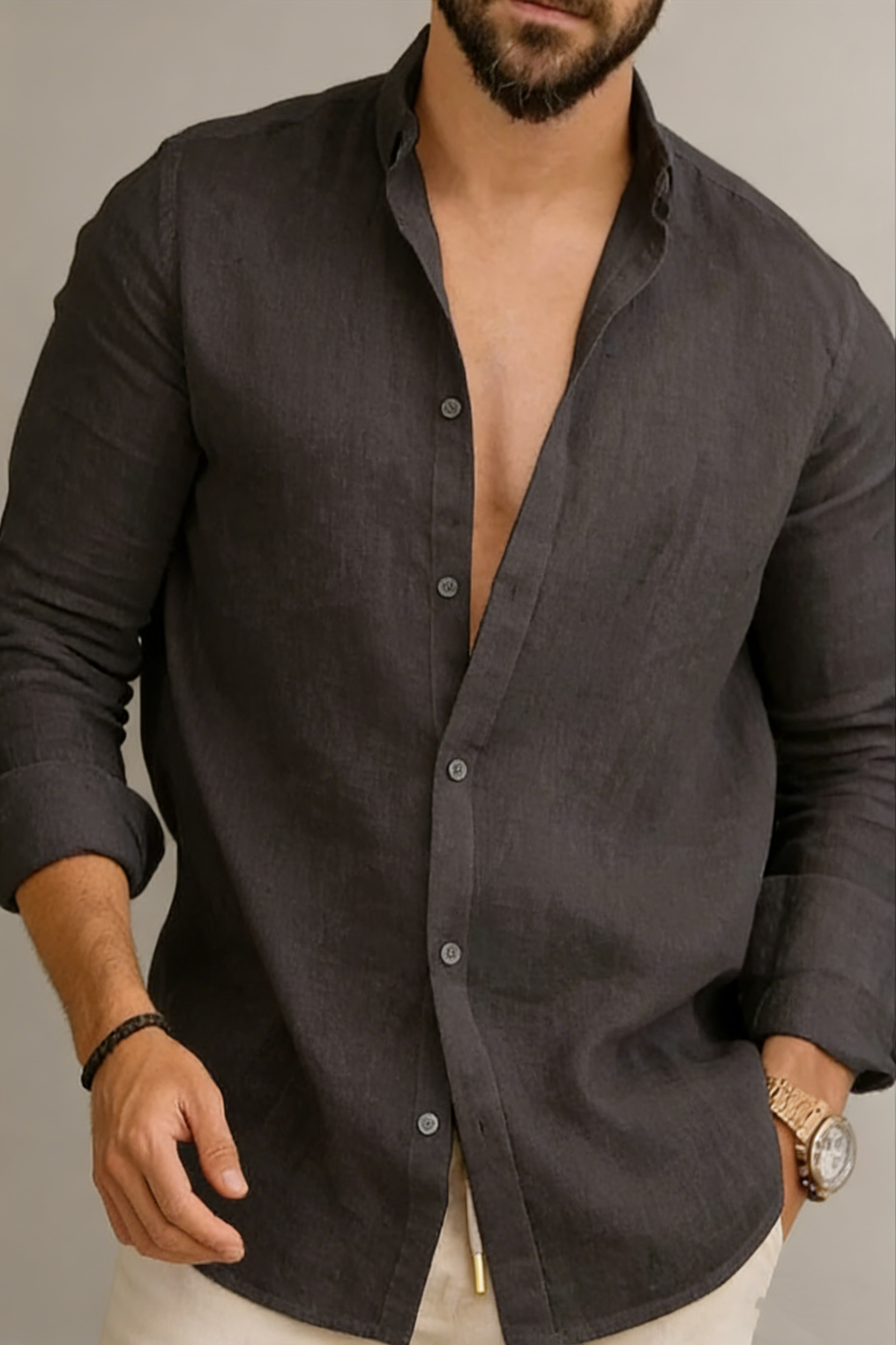 Coastal Classic Linen Button Shirt🌊