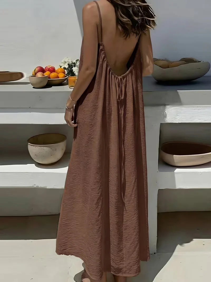 🔥Sunset Backless Maxi Dress
