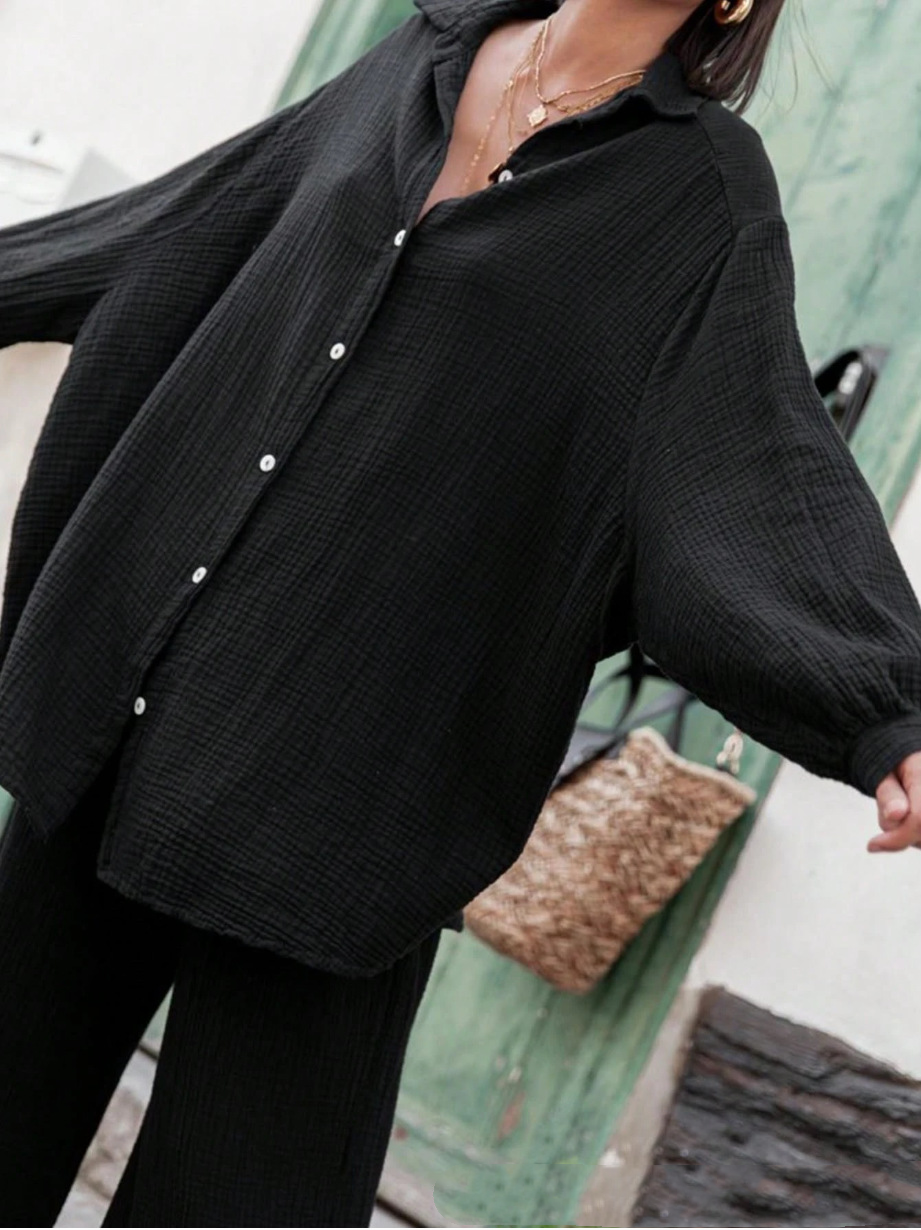 Everyday Oversized Cotton Button Shirt