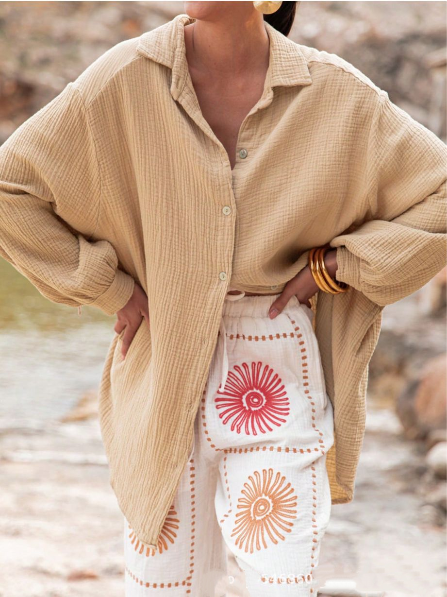 Everyday Oversized Cotton Button Shirt
