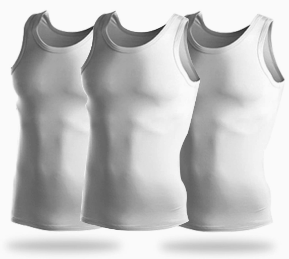 🔥PREMIUM ULTRA-SOFT COTTON FITTED TANK 3 PACK