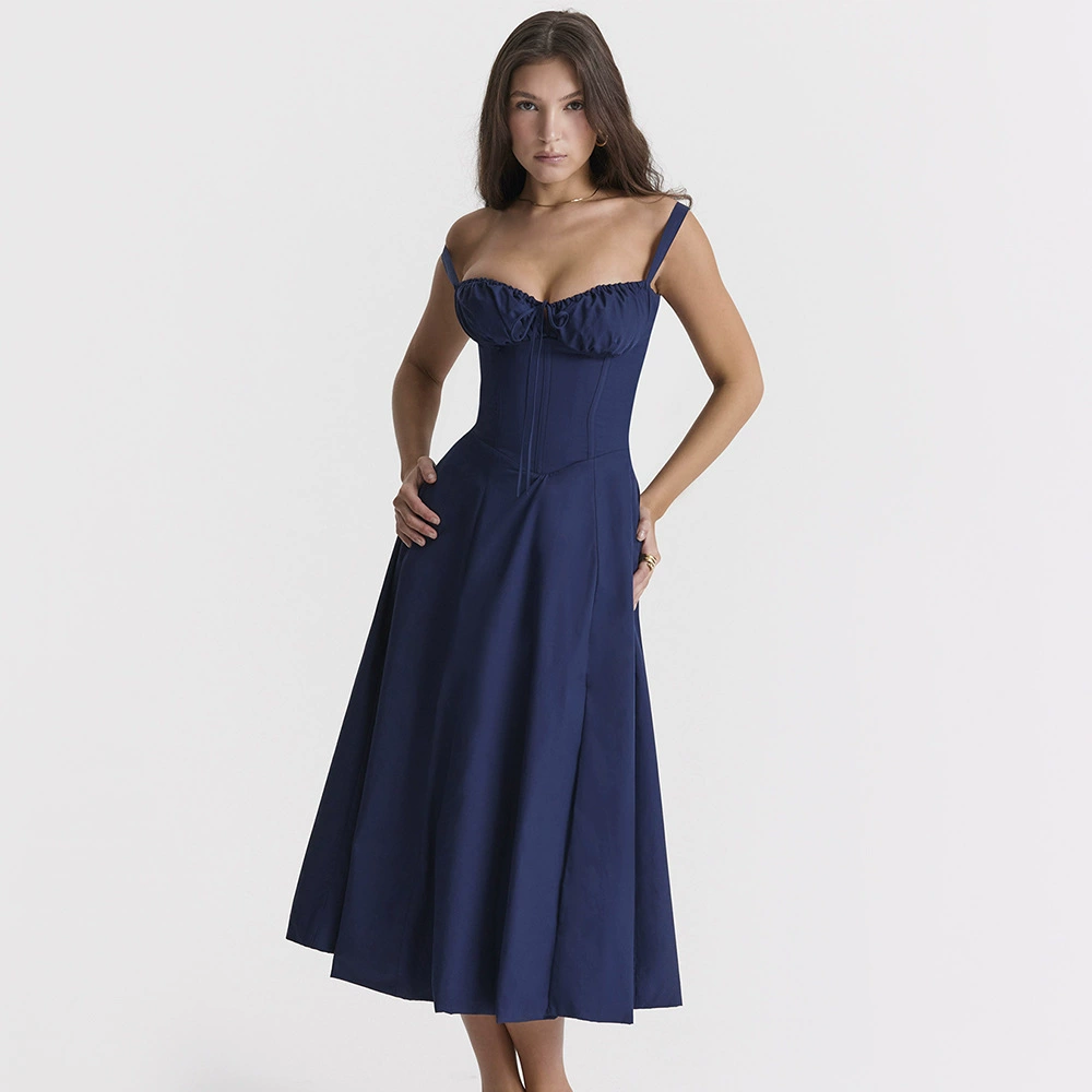 🔥 64% OFF Spaghetti Strap Square Neck A-Line Flowy Sundress