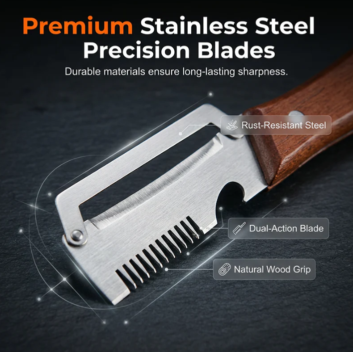 🎁3-in-1 Scallion Shredder & Peeler Kitchen Tool