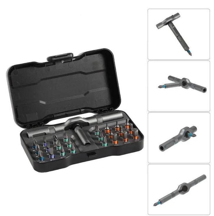🔥24-in-1 Transforming Ratchet Wrench & Screwdriver Set