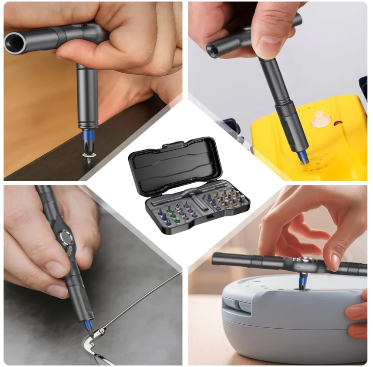 🔥24-in-1 Transforming Ratchet Wrench & Screwdriver Set