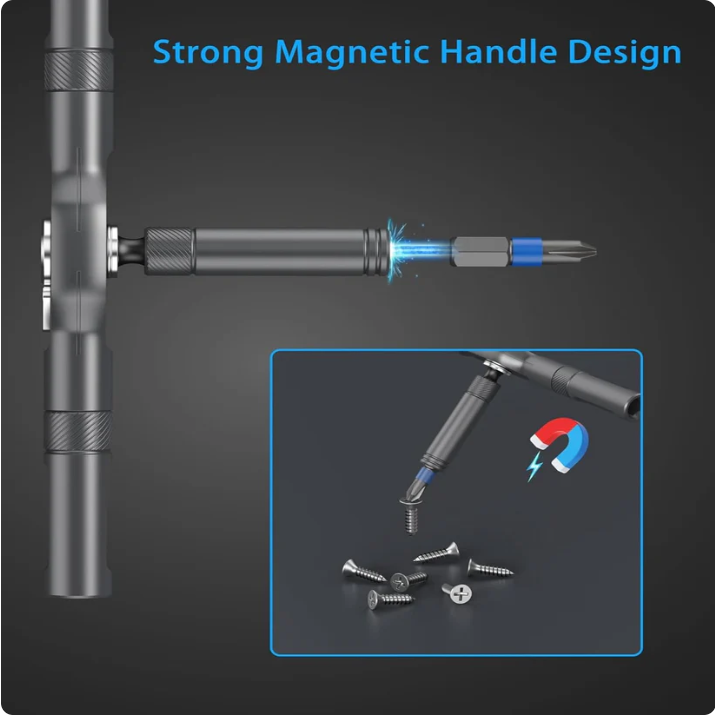 🔥24-in-1 Transforming Ratchet Wrench & Screwdriver Set