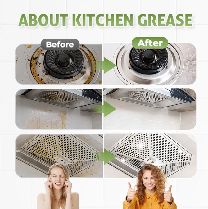 🍋🎖️ Kitchen Enzyme Cleaner – Powerful Degreasing, Long-Lasting Freshness