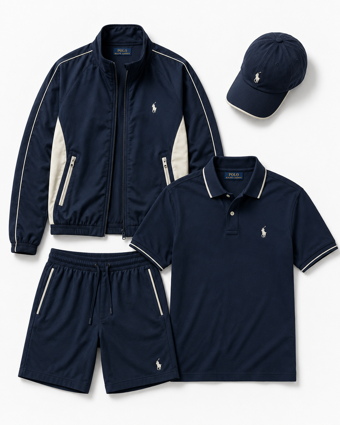 Men's Ultra Comfortable 4-Piece Polo Set