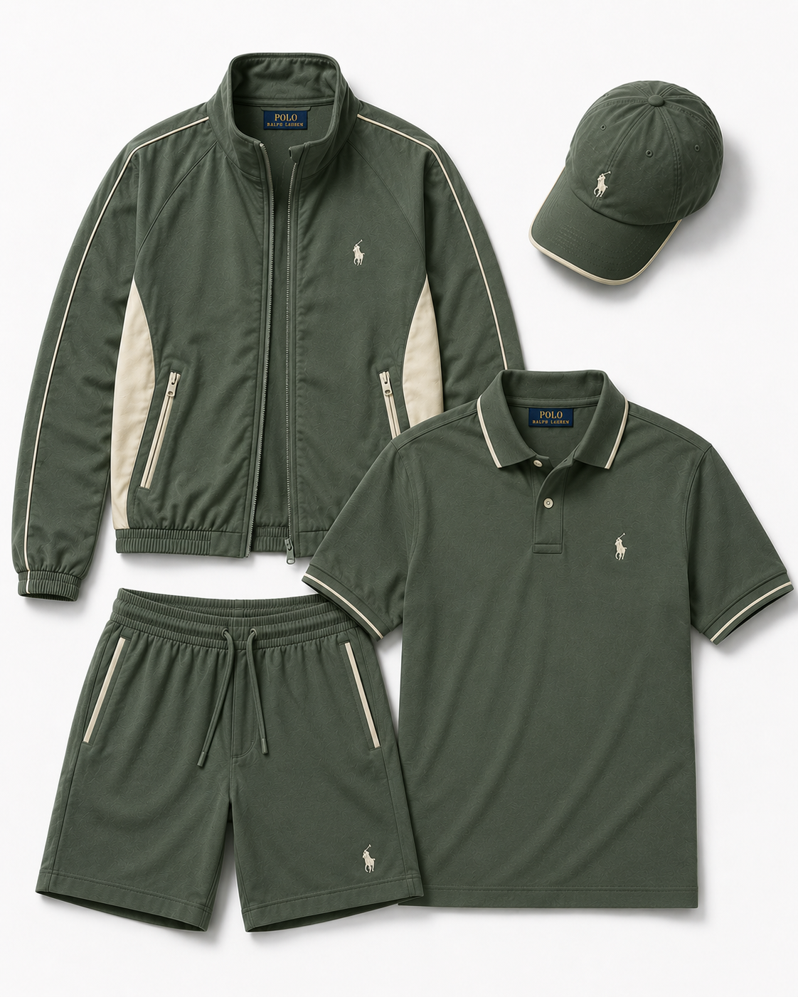 Men's Ultra Comfortable 4-Piece Polo Set