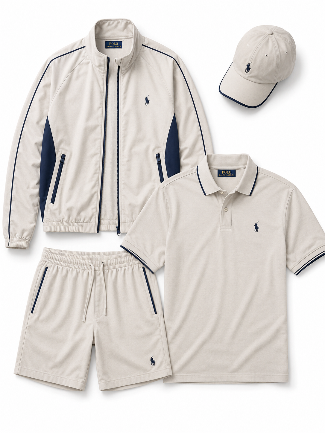 Men's Ultra Comfortable 4-Piece Polo Set