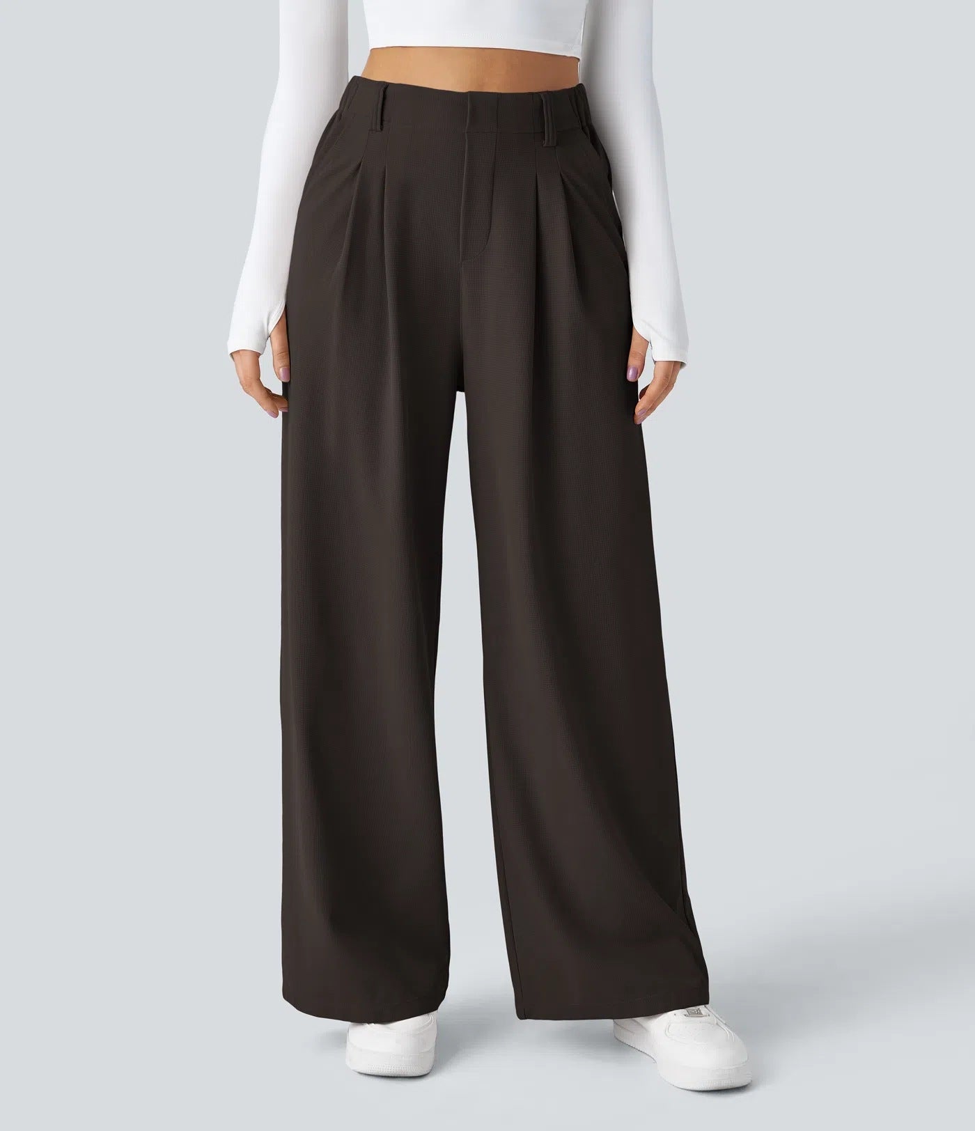 ✨ High Waist Wide Leg Trousers