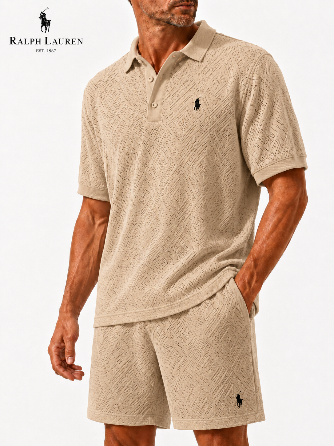 High-quality and comfortable polo shirt set