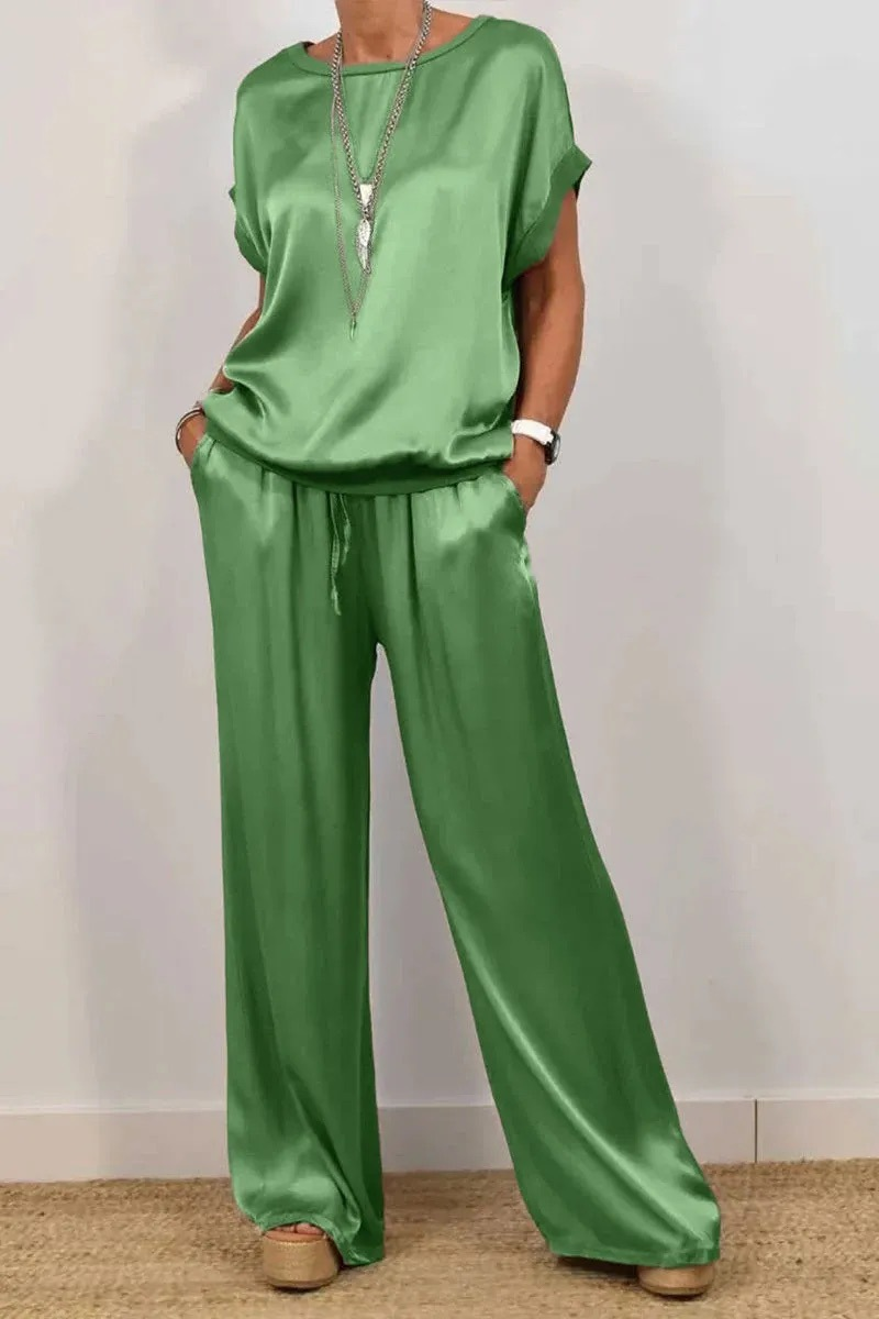 ✨ Viral Women's Casual Loose Solid Color Matching Set
