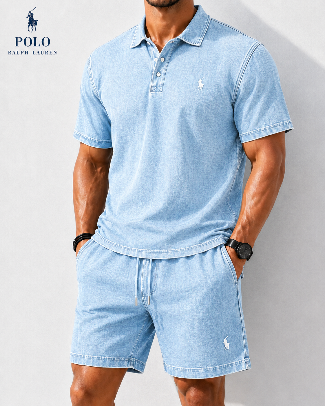 Men’s  Denim Two-Piece Outfit