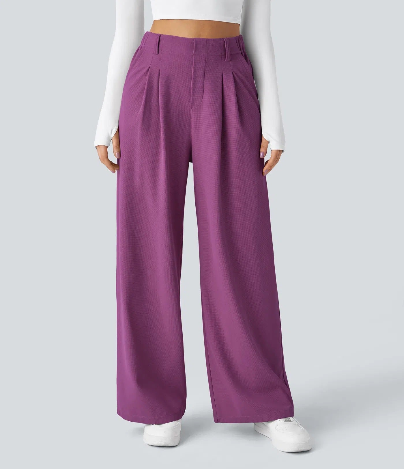 ✨ High Waist Wide Leg Trousers