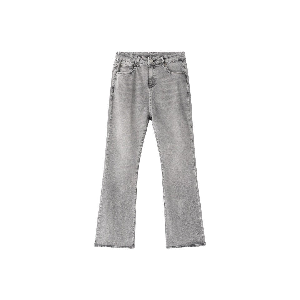 🔥 Men's Vintage Gray Wash Flare Jeans