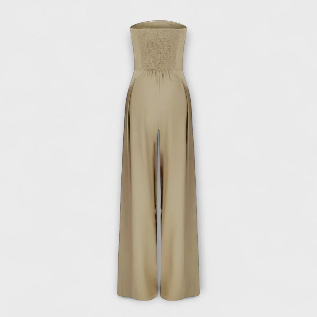 Strapless Wide-Leg Jumpsuit | Flattering & Wrinkle-Free for All Occasions