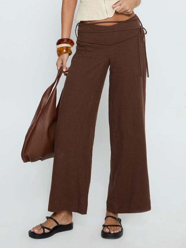 Eluna Tie Waist Linen Pants
