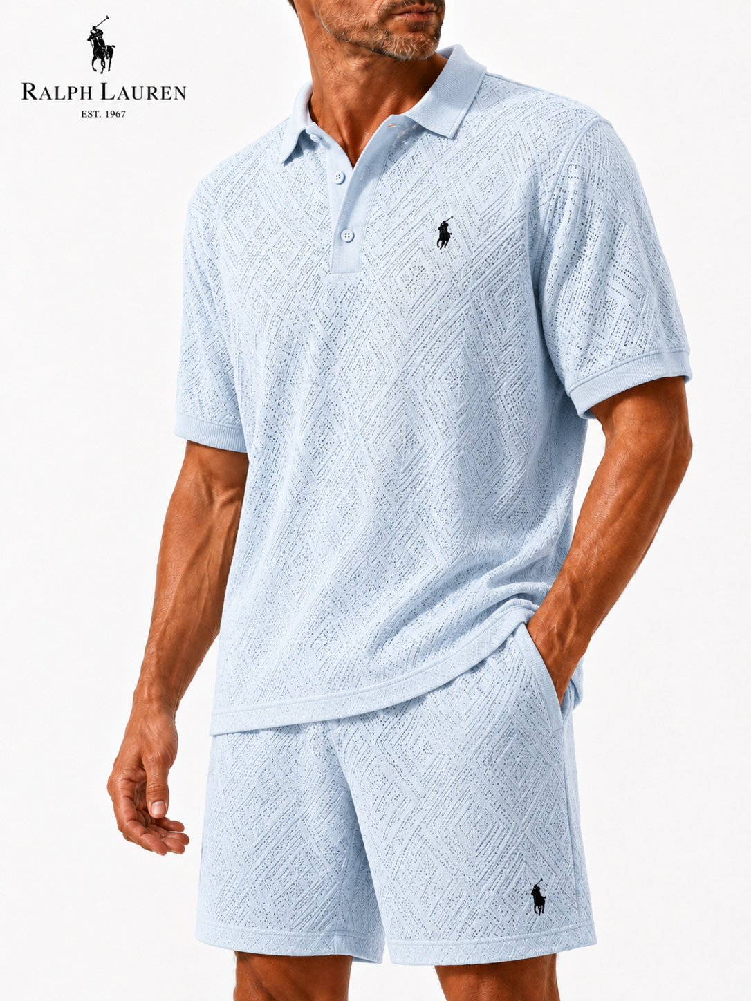 High-quality and comfortable polo shirt set