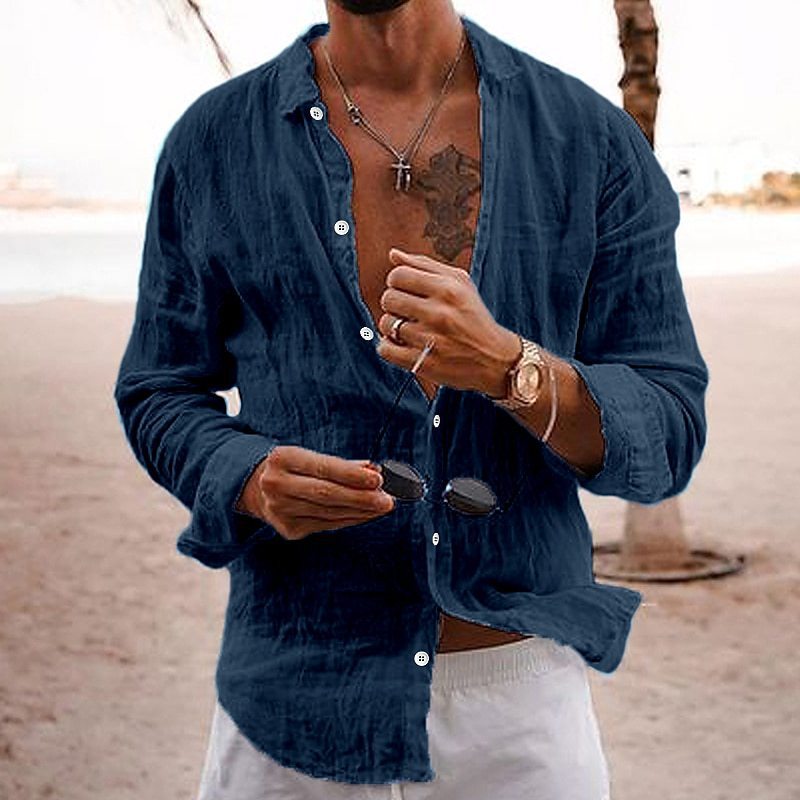 Men's Lightweight Linen Shirt - 🔥 Viral Style