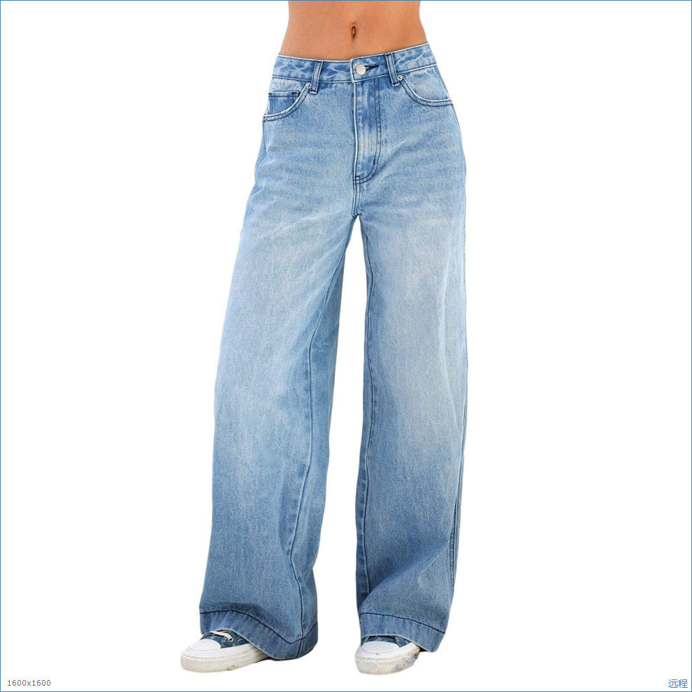 Waisted Wide Leg Jeans👖