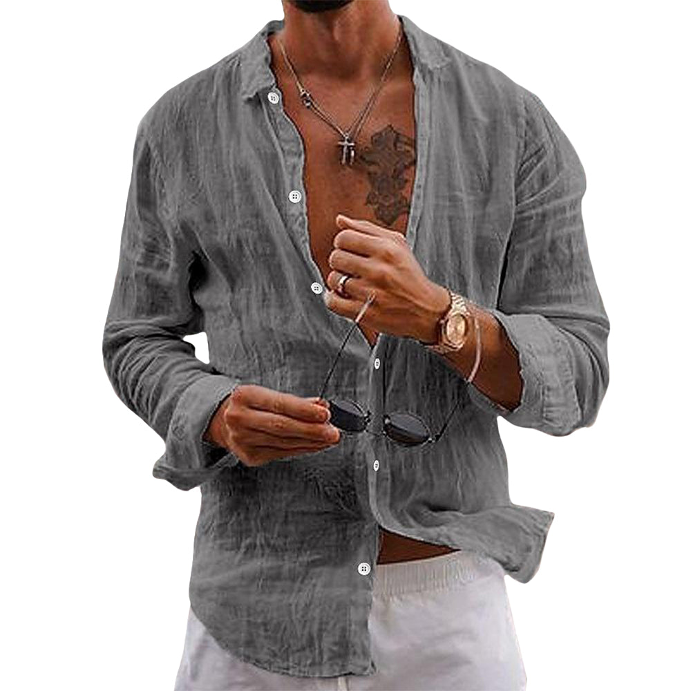 Men's Lightweight Linen Shirt - 🔥 Viral Style