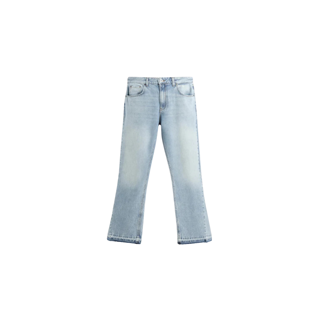 🔥 Men's Vintage Gray Wash Flare Jeans