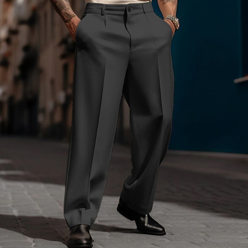 Men’s Casual Pleated Wide-Leg Pants🔥