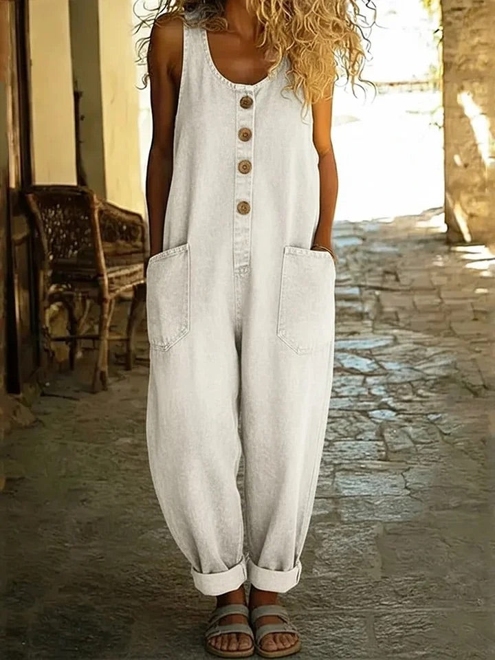✨Women's Vintage Washed Denim Overalls