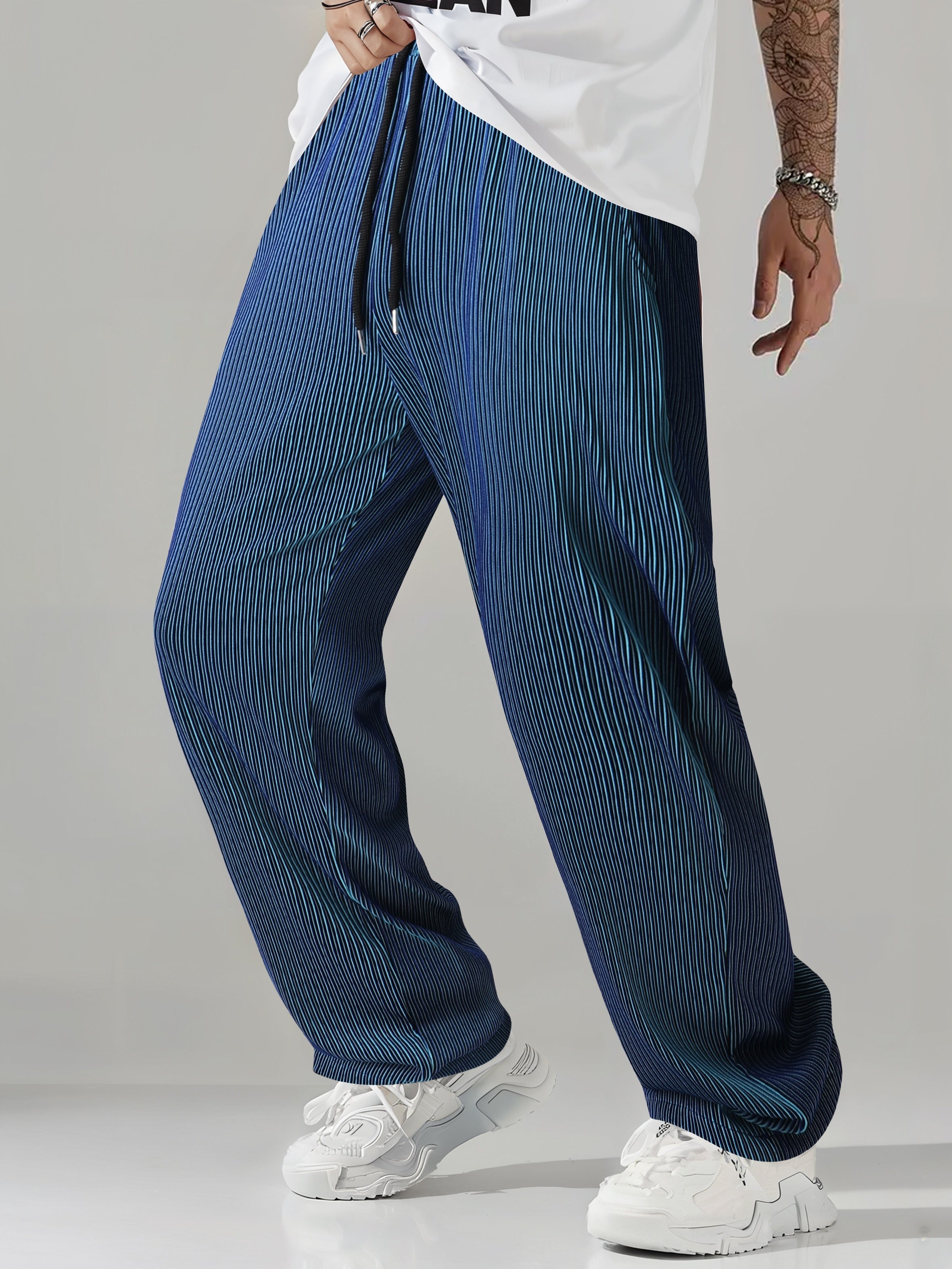 Fluid Striped Wide Leg Pants✨