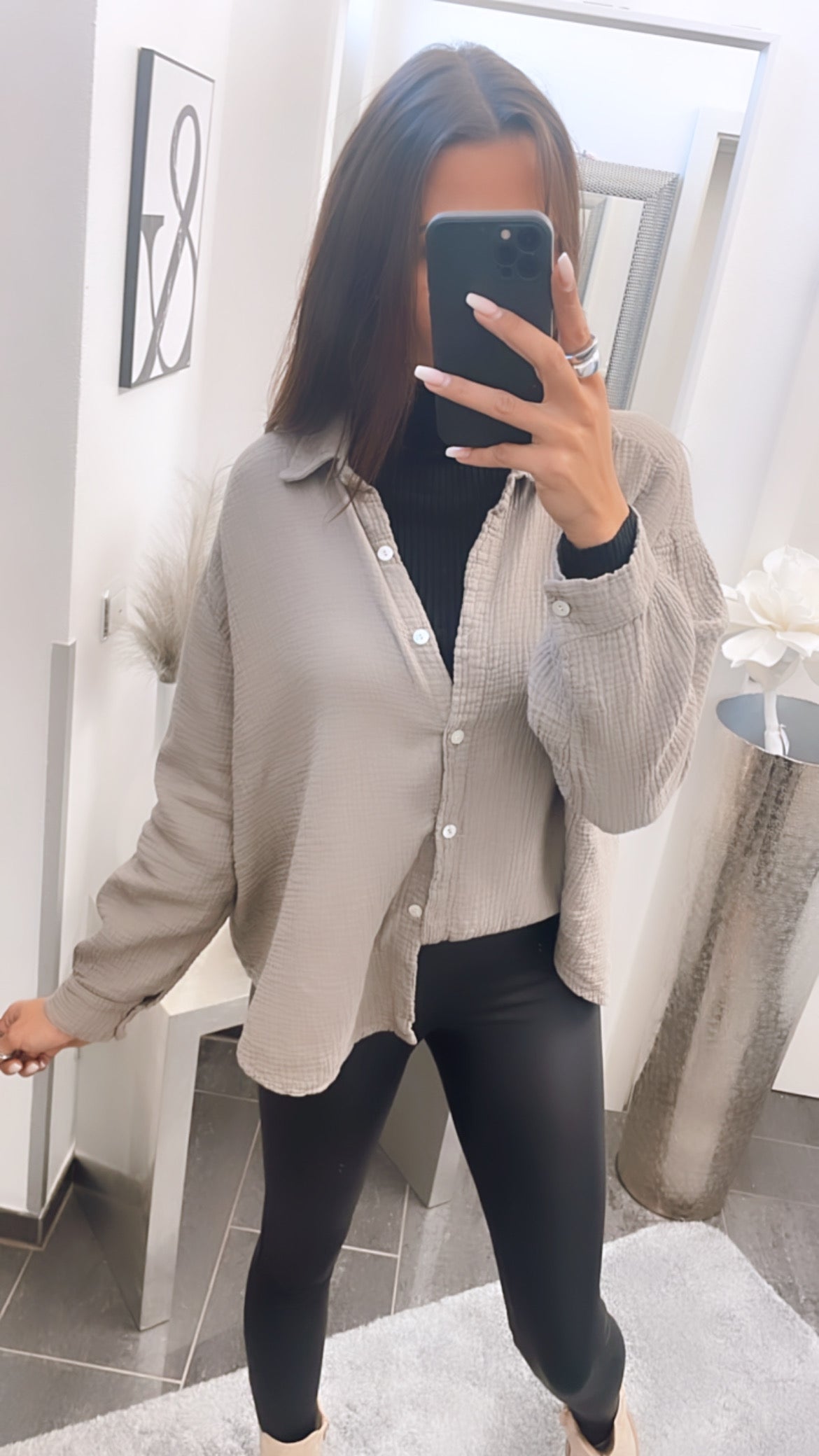 Everyday Oversized Cotton Button Shirt