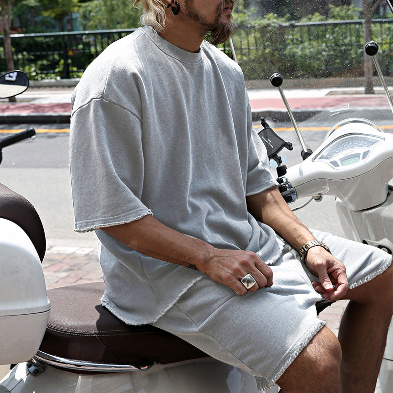 🔥 -50% ON SOLID SLEEVELESS SPORTS SETS! 💎 Moisture-Wicking Comfort, Loose Fit & Perfect for Gym to Street 🏃‍♂️👕