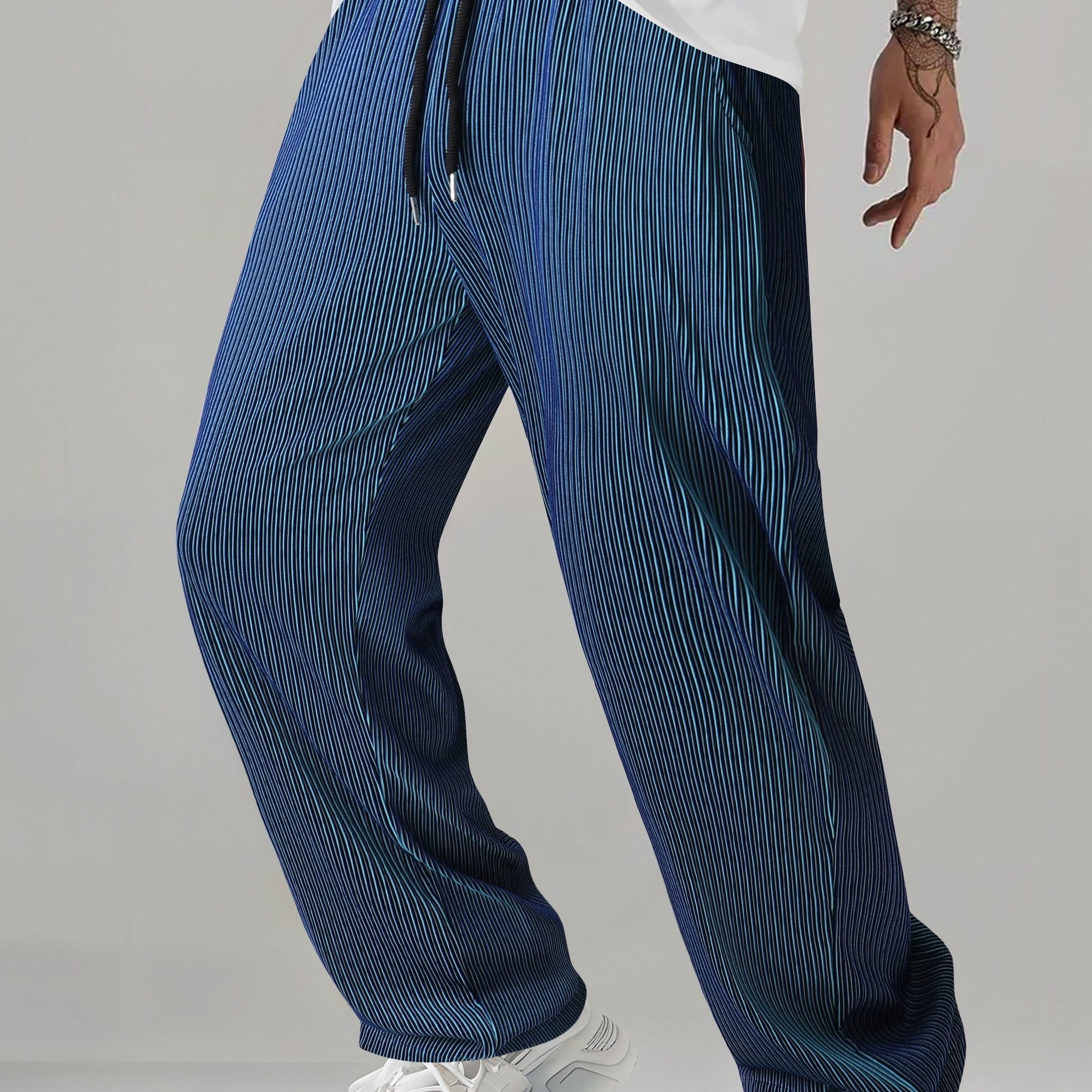 Fluid Striped Wide Leg Pants✨