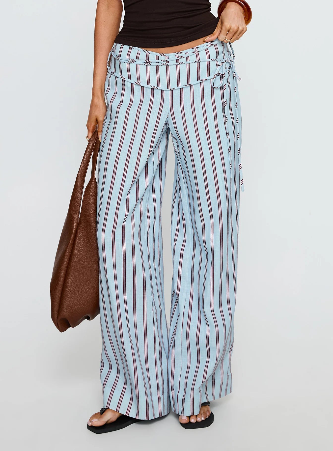 🔥Women's Tie Waist Linen Pants
