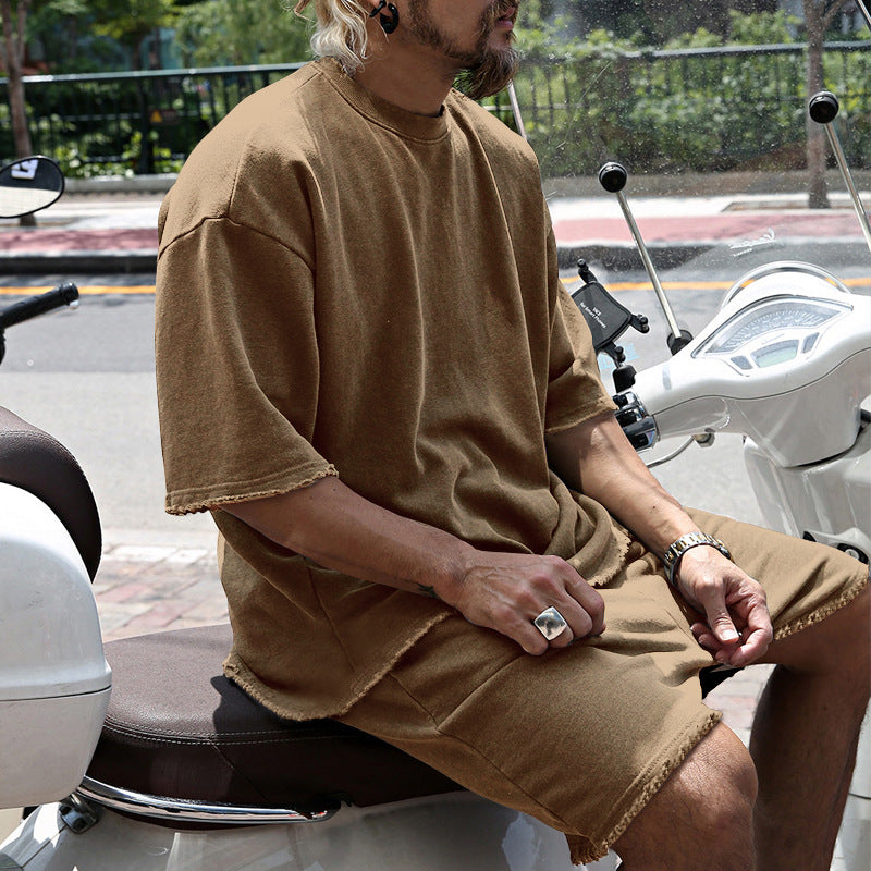 🔥 -50% ON SOLID SLEEVELESS SPORTS SETS! 💎 Moisture-Wicking Comfort, Loose Fit & Perfect for Gym to Street 🏃‍♂️👕