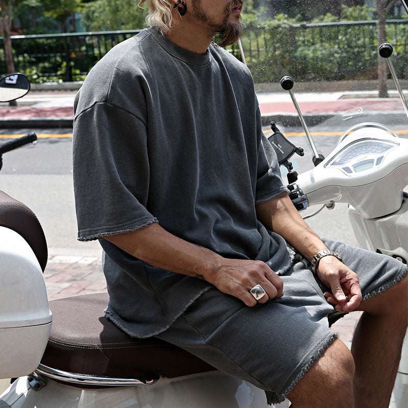 🔥 -50% ON SOLID SLEEVELESS SPORTS SETS! 💎 Moisture-Wicking Comfort, Loose Fit & Perfect for Gym to Street 🏃‍♂️👕