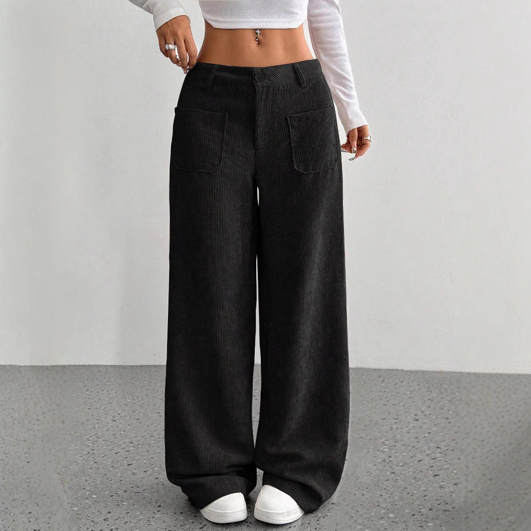 ✨ Corduroy Wide Leg Pants | High Waist