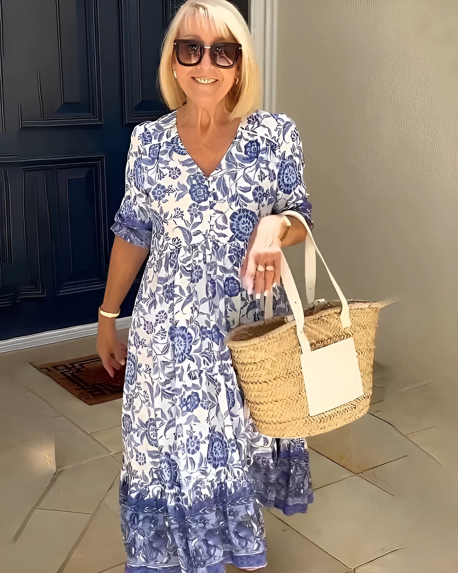 Women's Easy Floral Midi