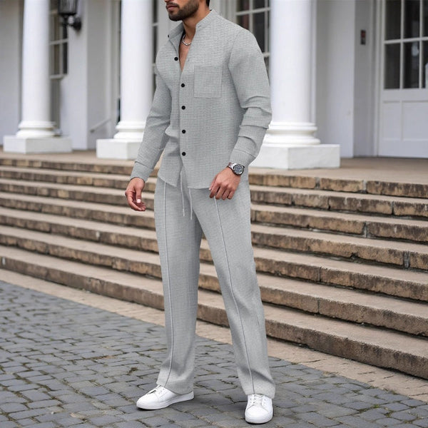 Smart Casual Everyday Textured Two-Piece Set
