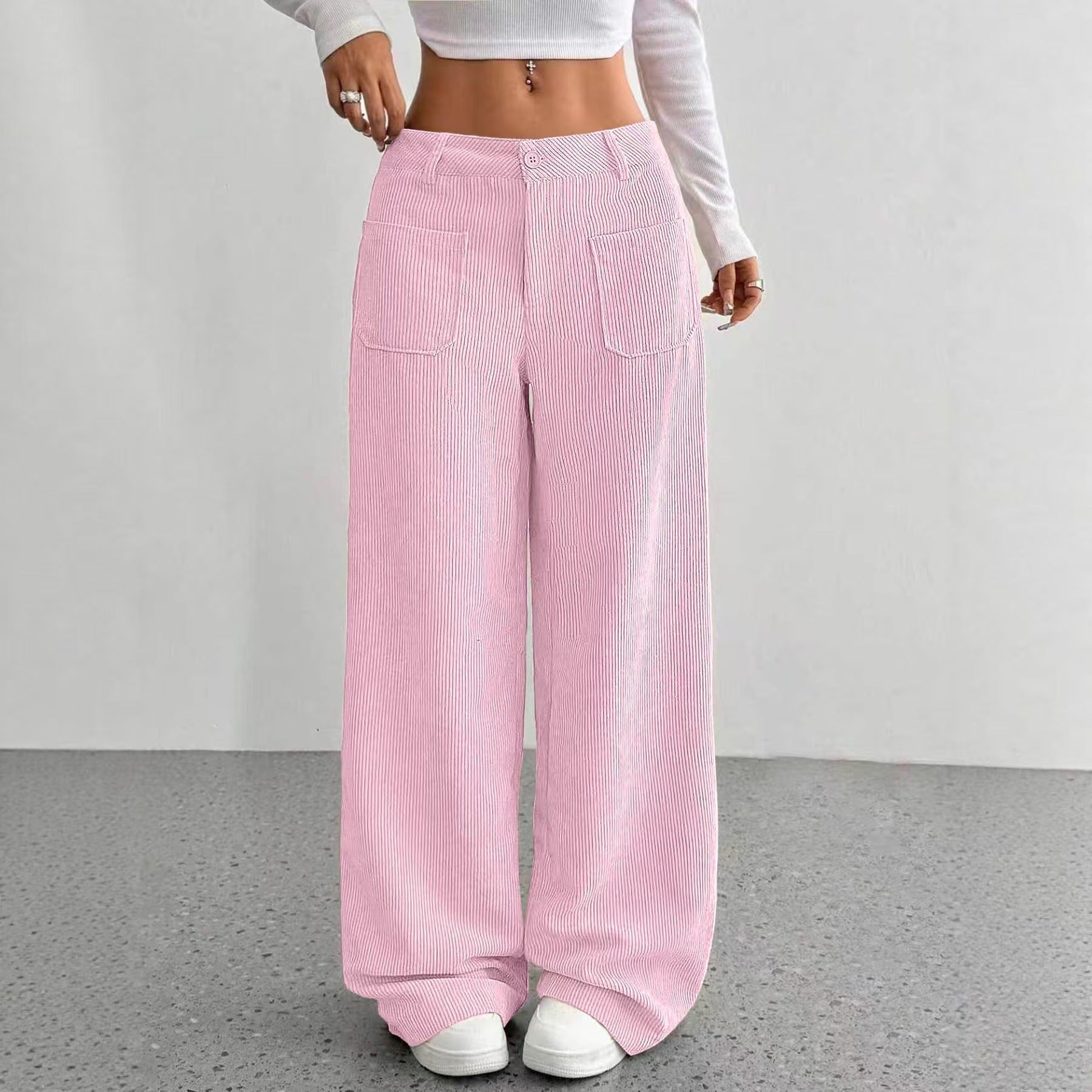 ✨ Corduroy Wide Leg Pants | High Waist