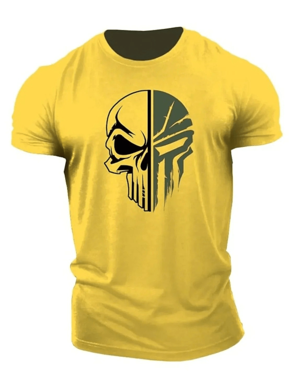 🔥 Viral Men's Skull Print Crew Neck T-Shirt