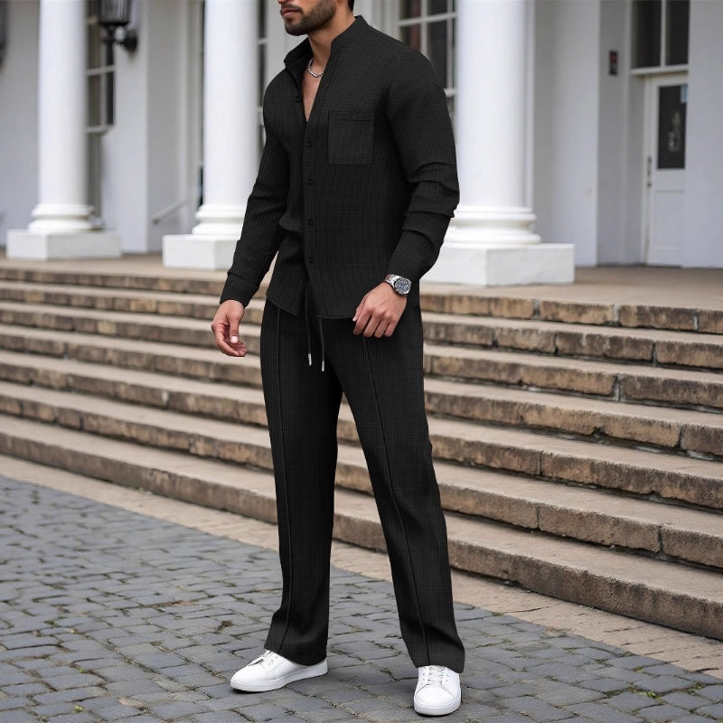 Smart Casual Everyday Textured Two-Piece Set✨