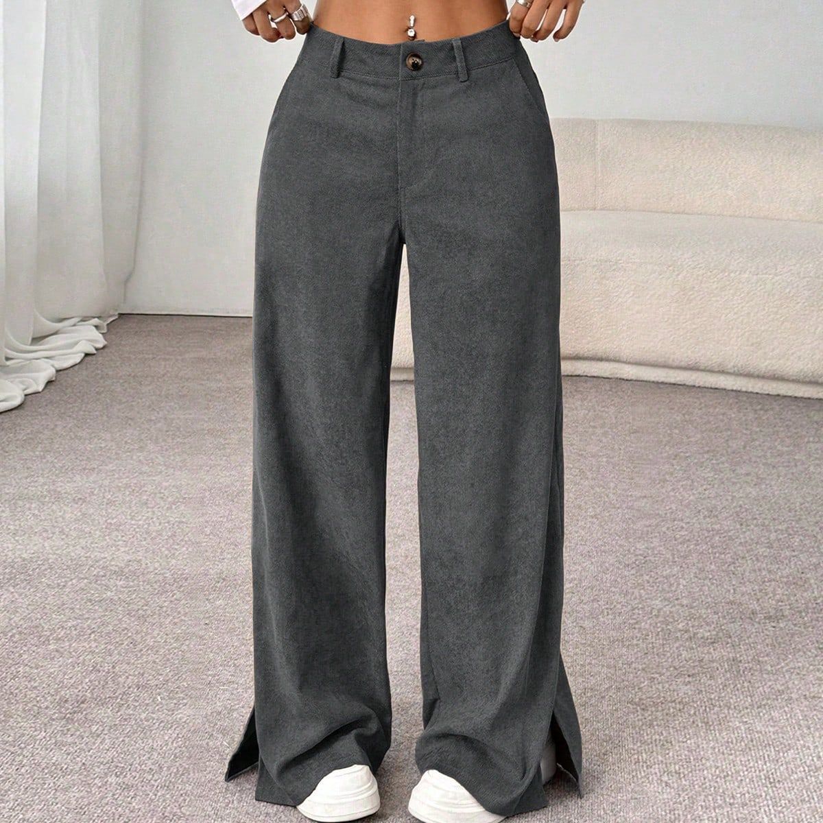 ✨ Corduroy Wide Leg Pants | High Waist