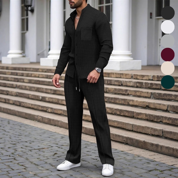 Smart Casual Everyday Textured Two-Piece Set