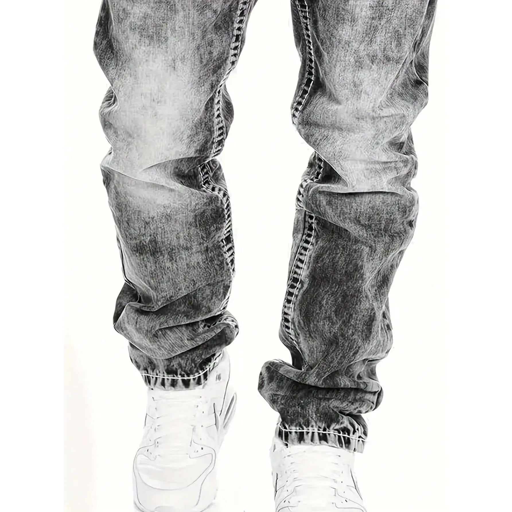 🔥Men's Fashion Creative Stretch Denim Jeans,Minimalist Style Suitable For Summer, Emo Style