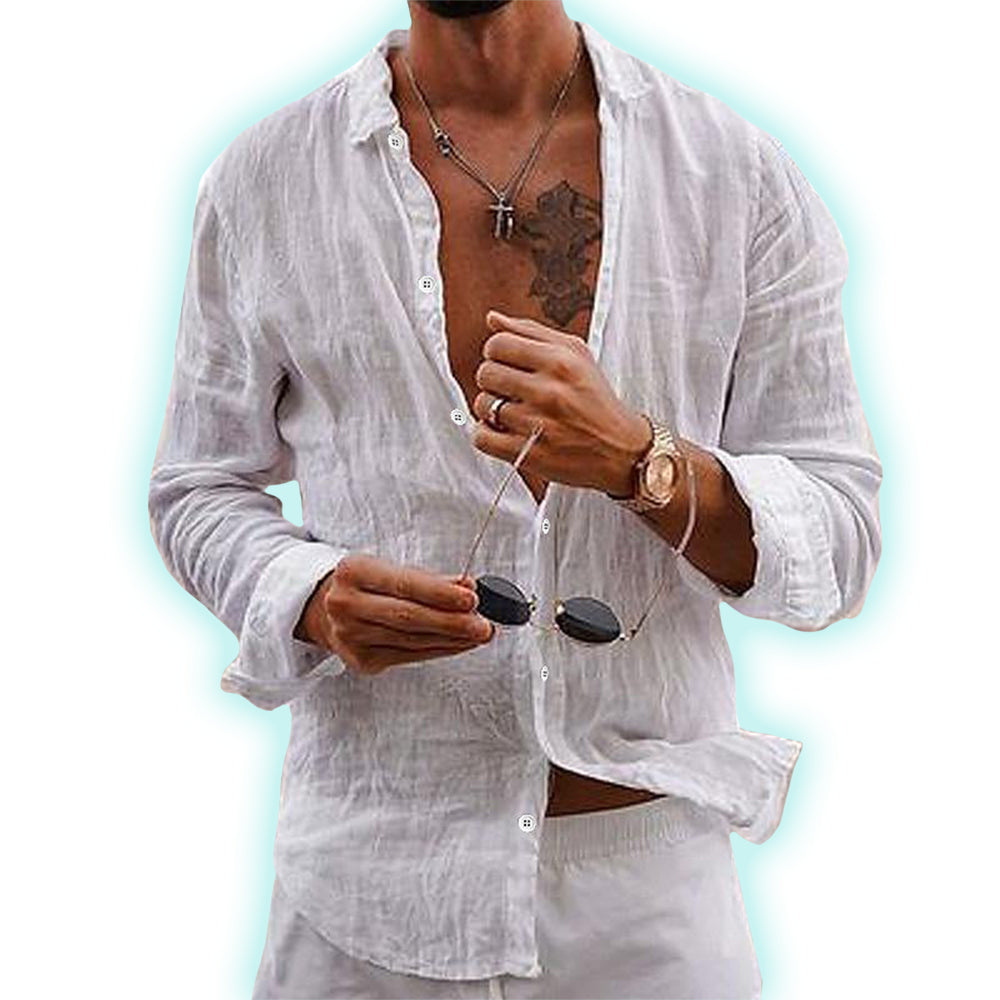 Men's Lightweight Linen Shirt - 🔥 Viral Style